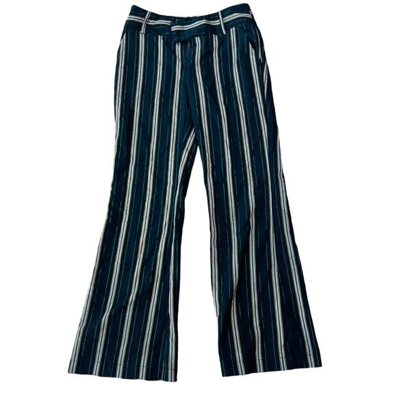 💙 Urban Outfitters 4 Striped Wide Leg Pants – Y2K Retro Festival Style - Picture 1 of 4